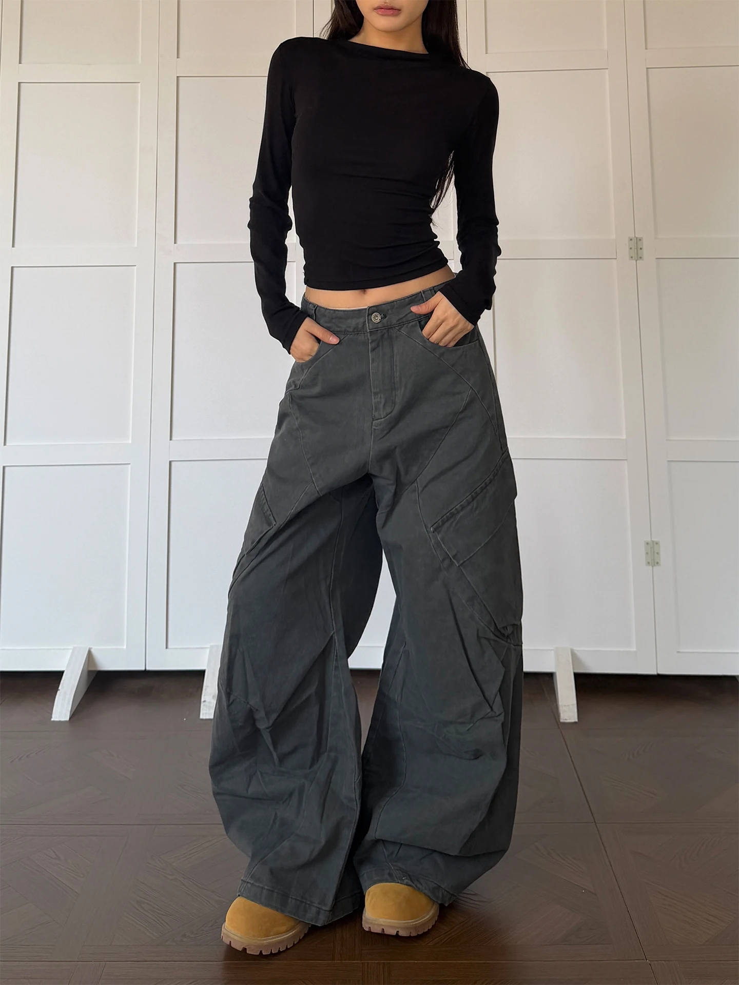 Повседневные широкие брюки Don Cry в рабочем стиле, унисекс, свободного кроя, с драпировкой, деконструированные
Повседневные широкие брюки Don Cry в рабочем стиле, унисекс, свободного кроя, с драпировкой, деконструированные