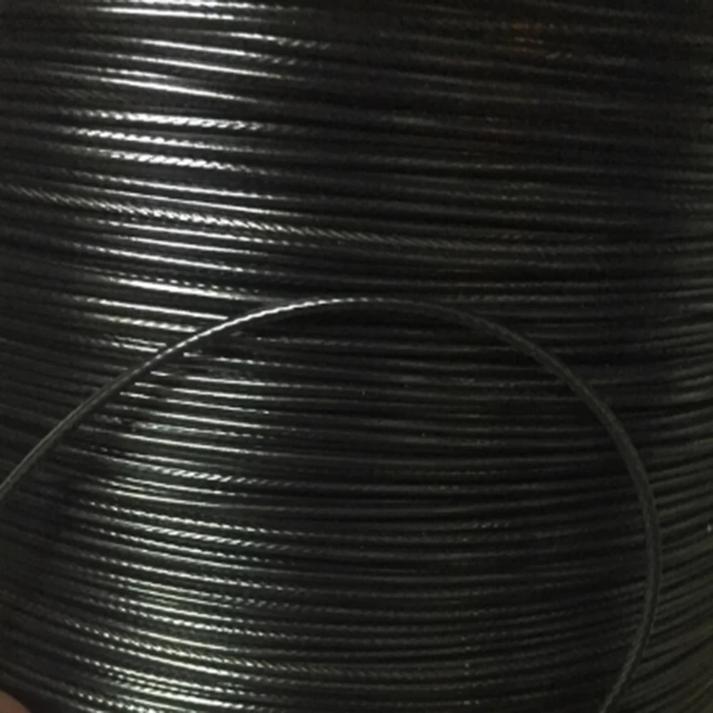 304 Stainless Steel Black Plastic Coated Steel Wire Fishing Line Soft Steel Wire 1.5mm 2mm 2.5mm 3mm 4mm 5mm 6mm Oil Wire Rope
304 Stainless Steel Black Plastic Coated Steel Wire Fishing Line Soft Steel Wire 1.5mm 2mm 2.5mm 3mm 4mm 5mm 6mm Oil Wire Rope