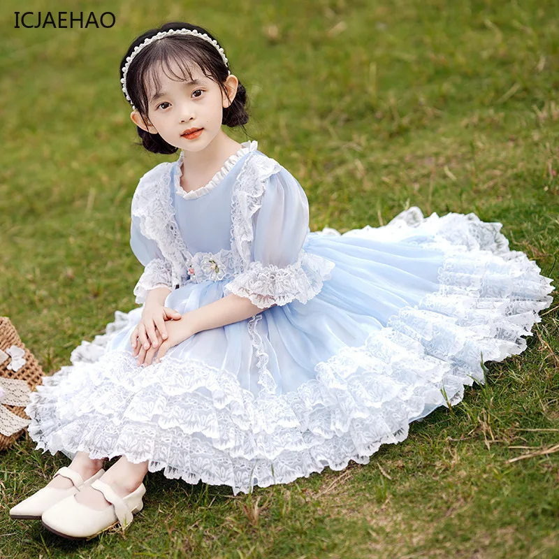 ICJAEHAO 2025 Lace Summer Girls Princess Dress Birthday Party Cake Vestidos for Chil Splicing Bubble Sleeves Girl Lolita Dresses
ICJAEHAO 2025 Lace Summer Girls Princess Dress Birthday Party Cake Vestidos for Chil Splicing Bubble Sleeves Girl Lolita Dresses