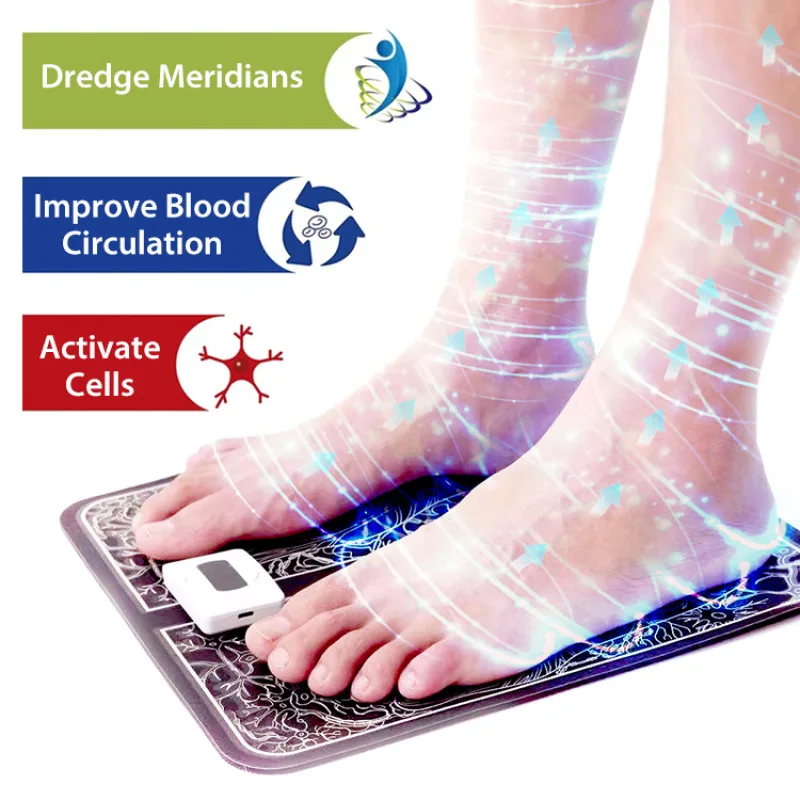 Intelligent EMS Pulse Foot Therapy Machine, USB Rechargeable Microcurrent Meridian Pad, Electric Foot Massage Mat for Home
Intelligent EMS Pulse Foot Therapy Machine, USB Rechargeable Microcurrent Meridian Pad, Electric Foot Massage Mat for Home