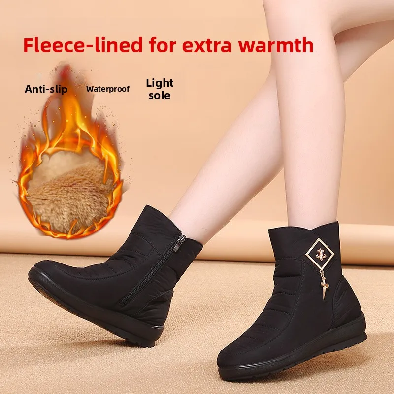 Women's Winter Snow Boots Flat Bottom Short Boot Warm Fleece round Toe Boot Large Size Casual Fashion Boots Winter Shoes
Women's Winter Snow Boots Flat Bottom Short Boot Warm Fleece round Toe Boot Large Size Casual Fashion Boots Winter Shoes