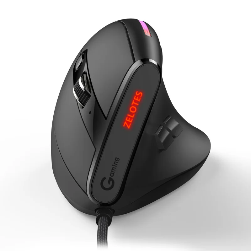 Игровая проводная мышь T50RGB с вертикальной рукояткой, эргономичным дизайном и программируемыми кнопками для ноутбуков
Игровая проводная мышь T50RGB с вертикальной рукояткой, эргономичным дизайном и программируемыми кнопками для ноутбуков