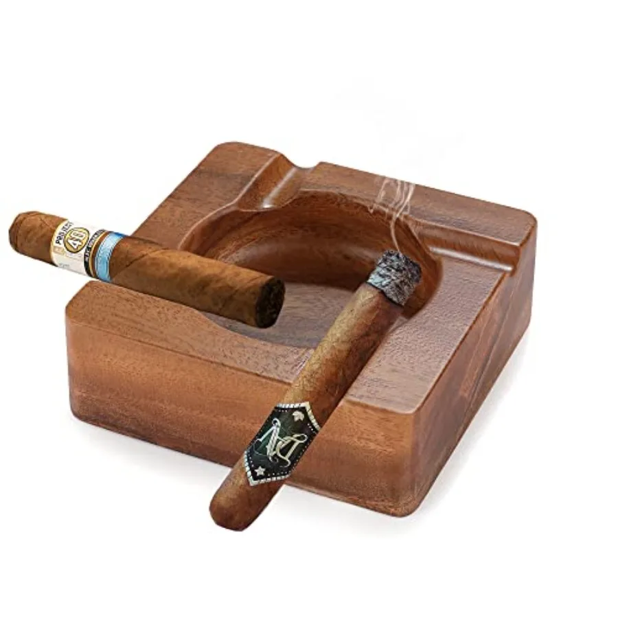 Cool Wood Cigar Ashtray for Outdoors, Luxury Ashtrays with 4 Durable Solid Slot Holder, Wooden Ash Tray for Outdoor Home Patio
Cool Wood Cigar Ashtray for Outdoors, Luxury Ashtrays with 4 Durable Solid Slot Holder, Wooden Ash Tray for Outdoor Home Patio