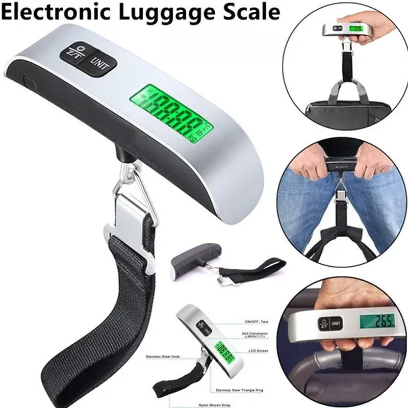 50kg LCD Digital Luggage Scale Portable Electronic Suitcase Balance Scale Hand-Grip Travel Weighs Baggage Bag Hanging Scales
50kg LCD Digital Luggage Scale Portable Electronic Suitcase Balance Scale Hand-Grip Travel Weighs Baggage Bag Hanging Scales