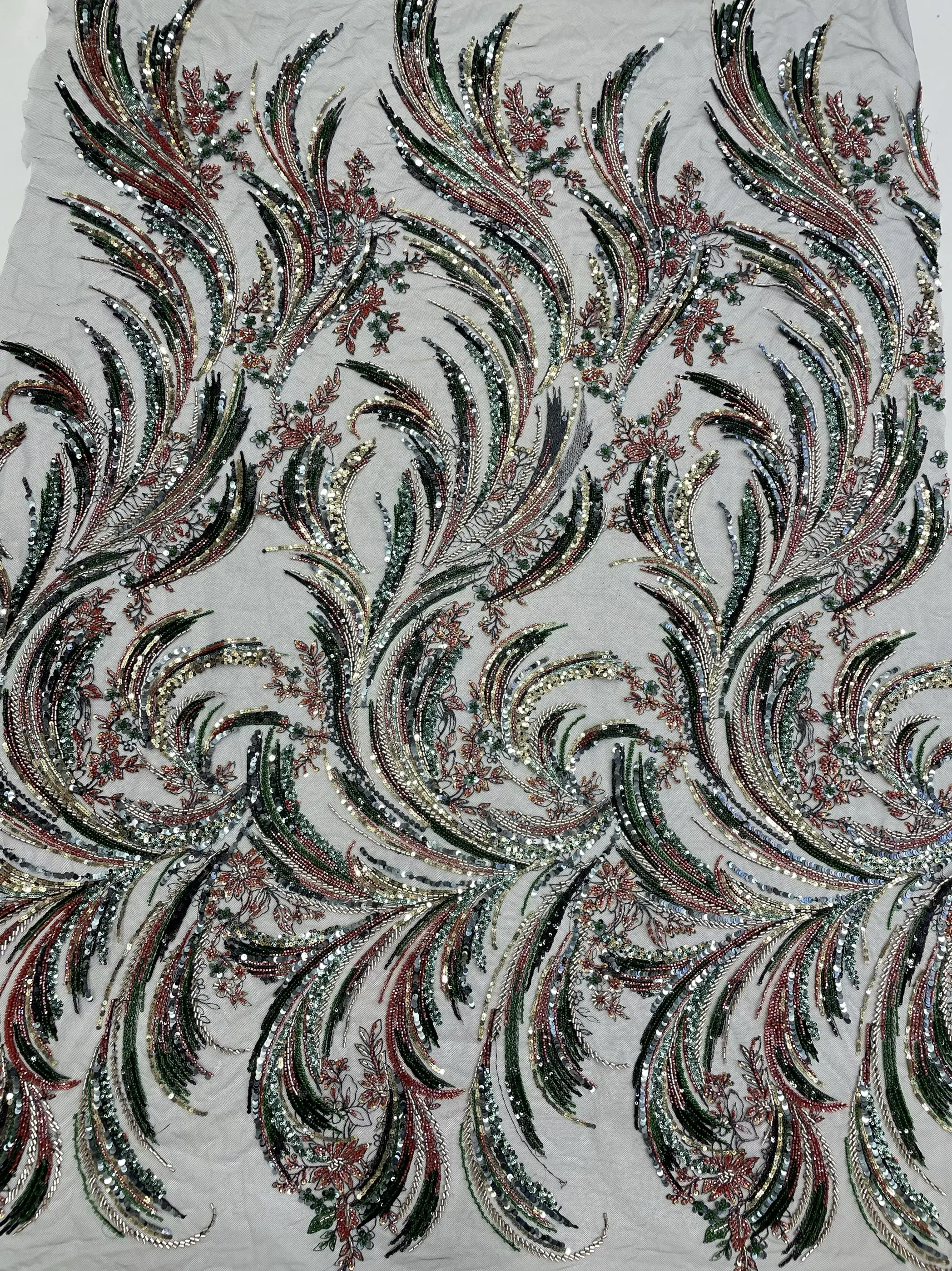 1yard soft mesh fabric Pearl tube sequin embroidery tela Wedding Dress cheongsam Stage fabric for clothing
1yard soft mesh fabric Pearl tube sequin embroidery tela Wedding Dress cheongsam Stage fabric for clothing