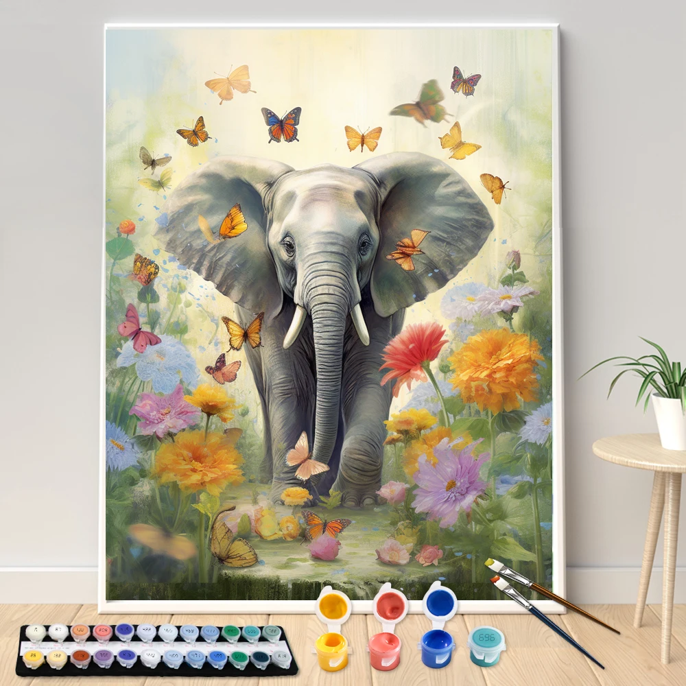 Painting By Numbers 40x50cm Kits Colorful Elephant in Spring Picture By Numbers For Home Decors Handpainted Diy Gift
Painting By Numbers 40x50cm Kits Colorful Elephant in Spring Picture By Numbers For Home Decors Handpainted Diy Gift