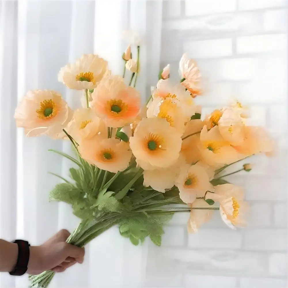 Artificial Poppy like Flowers Core Content 4 Headed Corn Poppy Decorations for Weddings Homes Photography Props Lifelike Design
Artificial Poppy like Flowers Core Content 4 Headed Corn Poppy Decorations for Weddings Homes Photography Props Lifelike Design