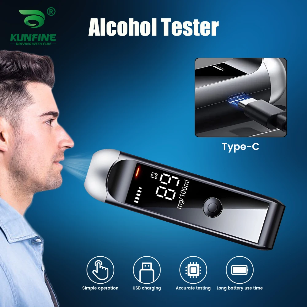 Professional High Accuracy Alcohol Breathalyzer Portable Alcohol Tester Digital Display Home Car Driver Safety Fast Response
Professional High Accuracy Alcohol Breathalyzer Portable Alcohol Tester Digital Display Home Car Driver Safety Fast Response
