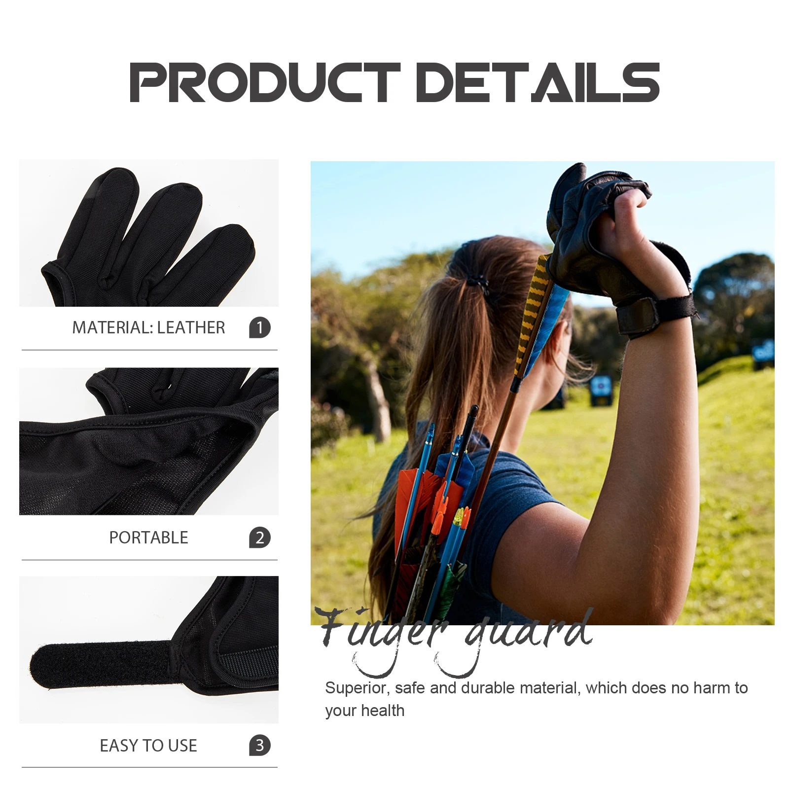 Archery Finger Guard Gloves Protective Cover Wear-resistant Spandex Hunting Accessory Portable Shooting Glove Professional
Archery Finger Guard Gloves Protective Cover Wear-resistant Spandex Hunting Accessory Portable Shooting Glove Professional