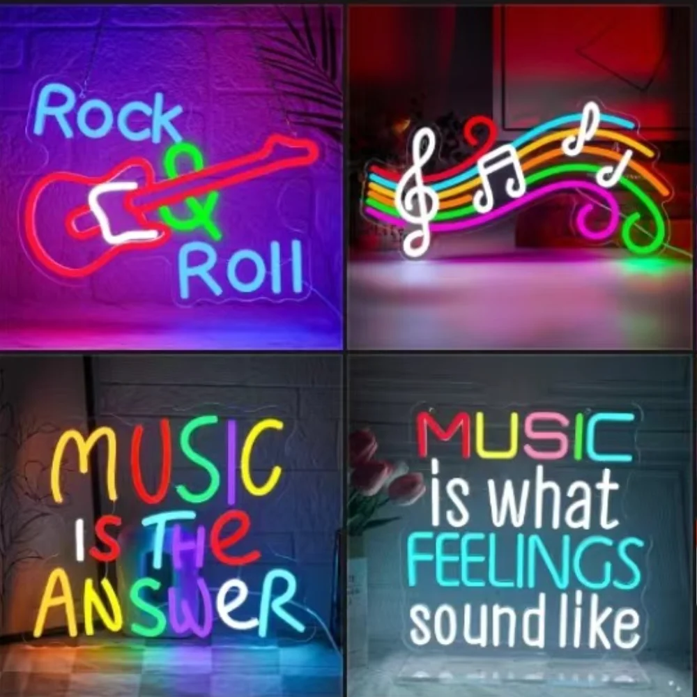 Music Is What Feelings Sound Like Neon Sign, Dimmable Light for Bedroom Recording Studio Party Man Cave Bar Wall Decoration
Music Is What Feelings Sound Like Neon Sign, Dimmable Light for Bedroom Recording Studio Party Man Cave Bar Wall Decoration