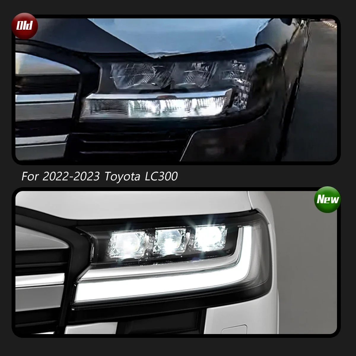 Car Head Lamp For Toyota LC300 Headlights 2022-2023 Upgrade Modified to New Dynamic Turn Signal Car LED Headlights Assembly
Car Head Lamp For Toyota LC300 Headlights 2022-2023 Upgrade Modified to New Dynamic Turn Signal Car LED Headlights Assembly