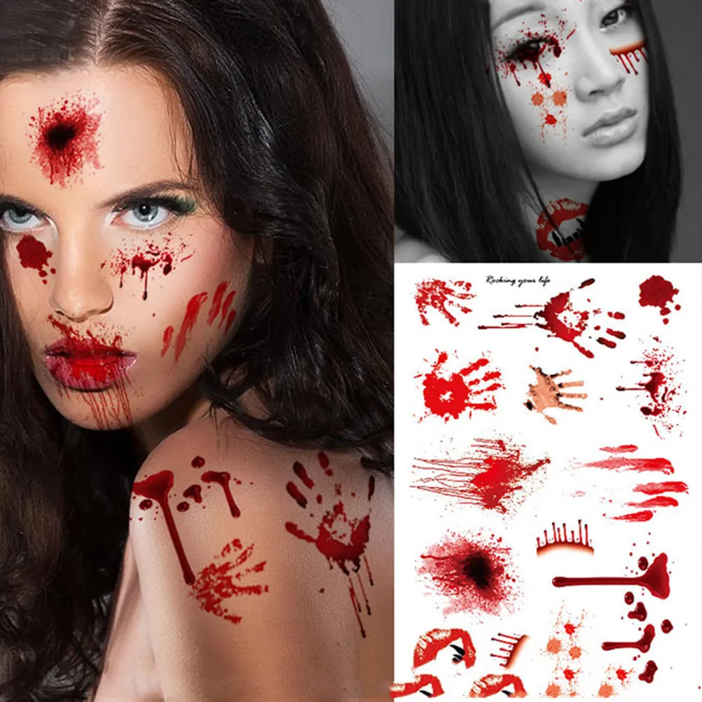 Halloween Simulation Scar Paste Makeup Blood Stickers for Face Decals Tattoo Fake
Halloween Simulation Scar Paste Makeup Blood Stickers for Face Decals Tattoo Fake