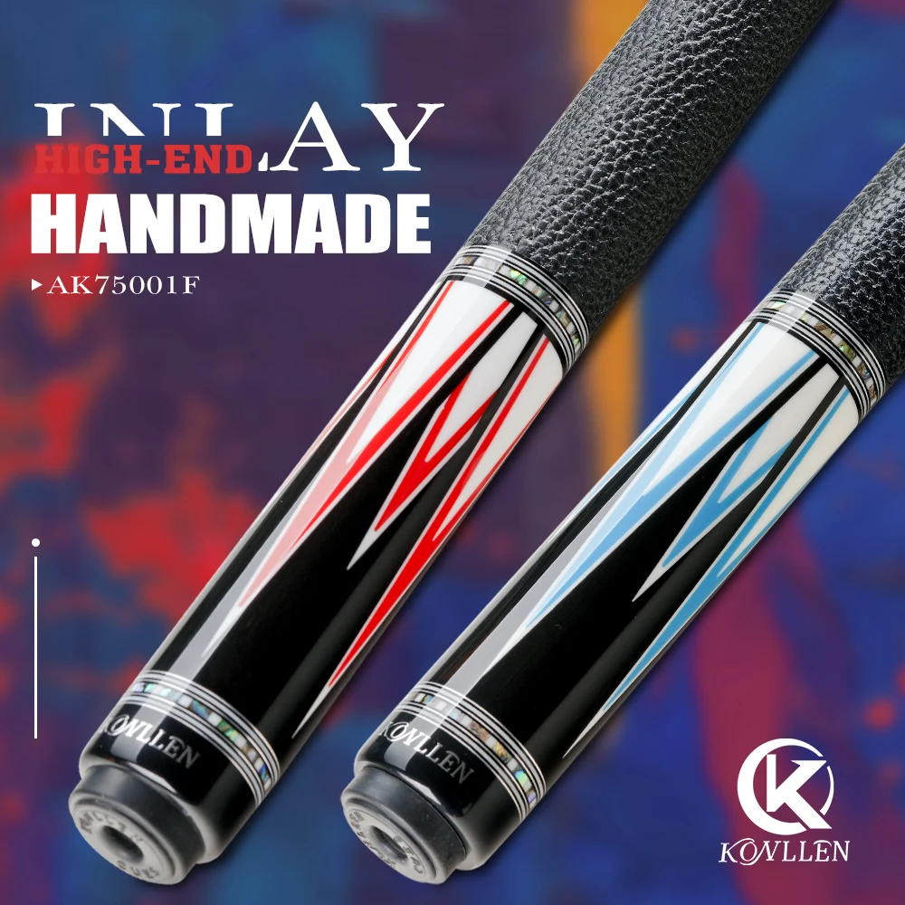 KONLLEN-Upgrade Carbon Fiber Pool Cue Stick, Real Inlay Billiard Cue, 12.5mm Tip, Low Deflection Technology, Shaft Abalone
KONLLEN-Upgrade Carbon Fiber Pool Cue Stick, Real Inlay Billiard Cue, 12.5mm Tip, Low Deflection Technology, Shaft Abalone