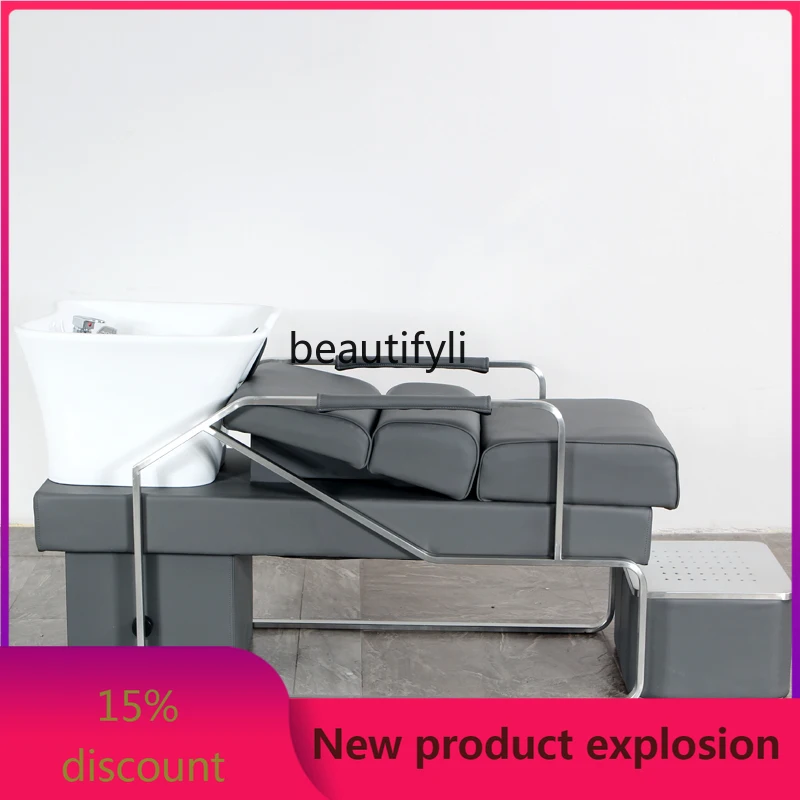 Shampoo Chair for Hair Salon Ceramic Deep Basin Flushing Bed Barber Shop Washing Bed Stainless Steel Half Lying
Shampoo Chair for Hair Salon Ceramic Deep Basin Flushing Bed Barber Shop Washing Bed Stainless Steel Half Lying