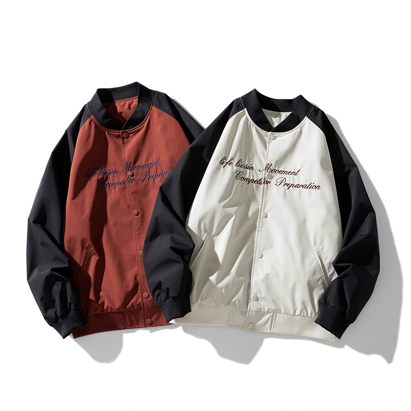 Men Spring Autumn Baseball Clothes Patchwork Embroidered Jacket Hip Hop High Street Coat Lightweight Single Layer Casual Couple
Men Spring Autumn Baseball Clothes Patchwork Embroidered Jacket Hip Hop High Street Coat Lightweight Single Layer Casual Couple