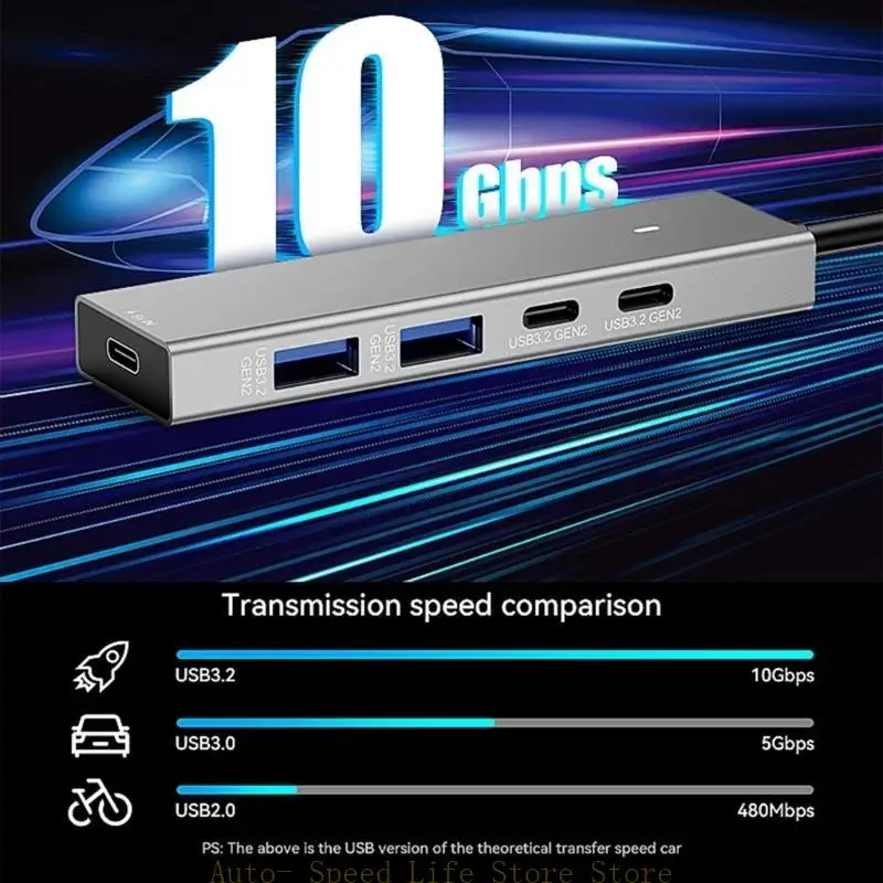 02DA 5in 1 USB C Hub USB3.2 TypeC Splitter with Power Delivery Fast Data Transfer
02DA 5in 1 USB C Hub USB3.2 TypeC Splitter with Power Delivery Fast Data Transfer