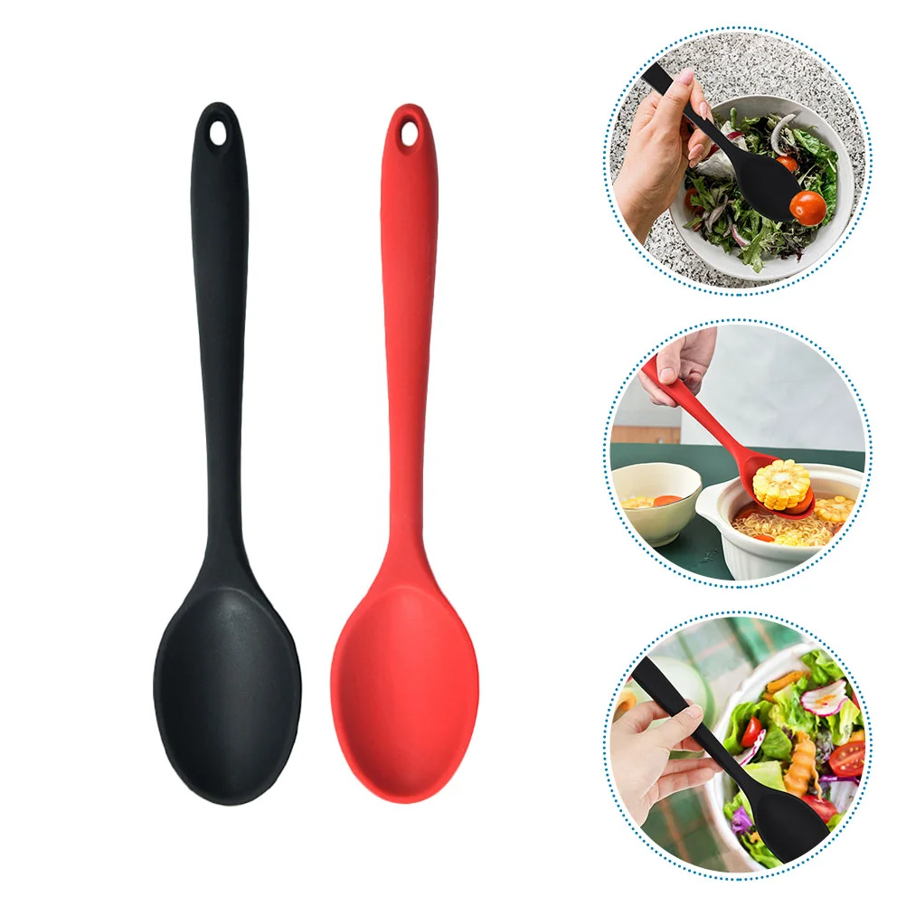 Silicone Spoon Kitchen Soup Spoons Salad Utensils Home Multipurpose Supplies Cooking Tools
Silicone Spoon Kitchen Soup Spoons Salad Utensils Home Multipurpose Supplies Cooking Tools