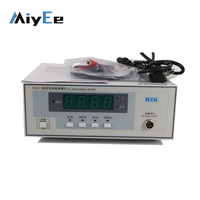 HZK PZ2511 20Ω/200Ω/2kΩ/20kΩ DC Resistance Meter High-Precision Milliohm Meter with 3½-digit Display
HZK PZ2511 20Ω/200Ω/2kΩ/20kΩ DC Resistance Meter High-Precision Milliohm Meter with 3½-digit Display