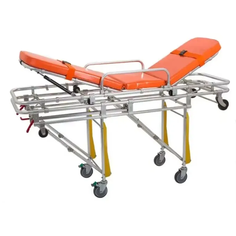 Professional Emergency Alloy Foldaway Ambulance Stretcher with Wheel for Rescue Situation
Professional Emergency Alloy Foldaway Ambulance Stretcher with Wheel for Rescue Situation