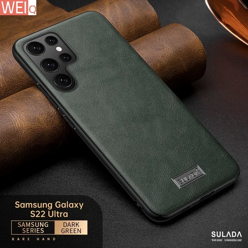 Оригинальный чехол Sulada из искусственной кожи в стиле ретро для Samsung Galaxy S22 Ultra Plus, винтажный мягкий тонкий армированный противоударный чехол-накладка
Оригинальный чехол Sulada из искусственной кожи в стиле ретро для Samsung Galaxy S22 Ultra Plus, винтажный мягкий тонкий армированный противоударный чехол-накладка
