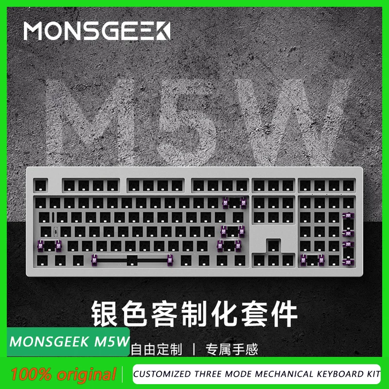Monsgeek M5W 108 Key Customized three mode Mechanical Keyboard Kit Gasket Structure Aluminum Cnc Hot Swappable
Monsgeek M5W 108 Key Customized three mode Mechanical Keyboard Kit Gasket Structure Aluminum Cnc Hot Swappable
