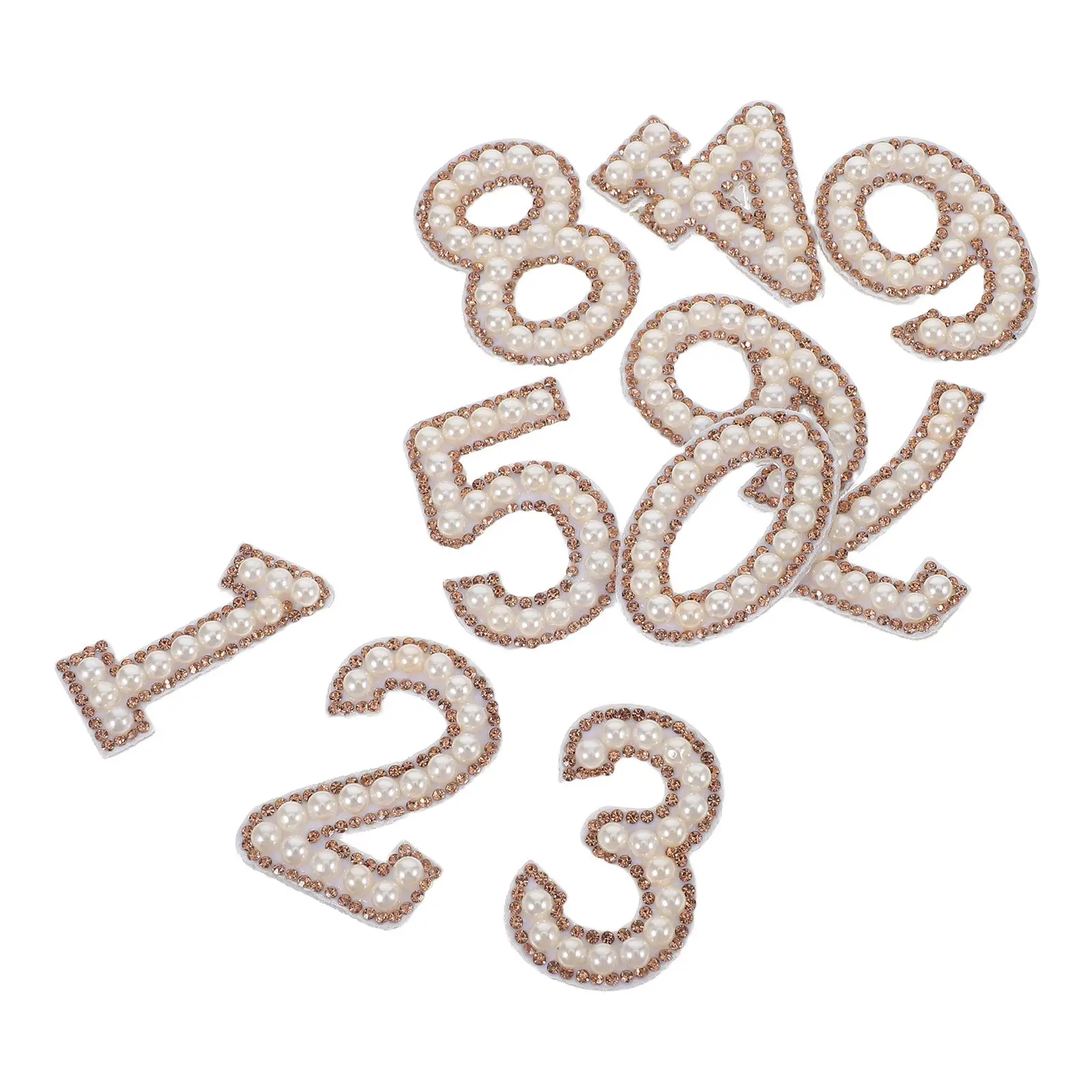 10 Pcs Digital Rhinestone Pearl Iron On Patches Numbers DIY Embellishment Applique For Clothing T Shirts Skirts
10 Pcs Digital Rhinestone Pearl Iron On Patches Numbers DIY Embellishment Applique For Clothing T Shirts Skirts