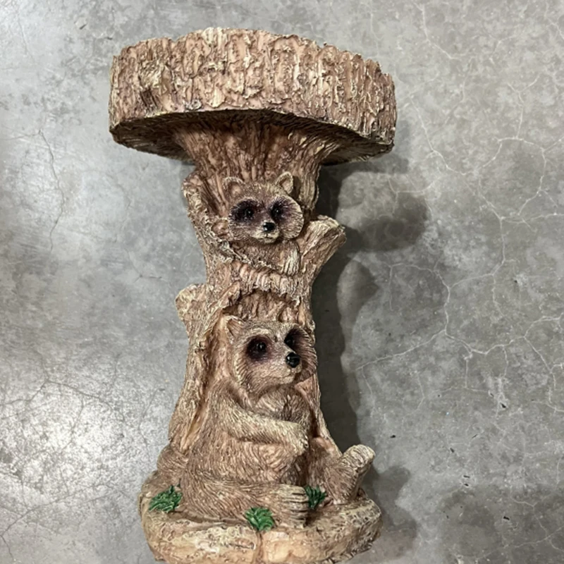New Polyresin Raccoon Birdbath Antique Garden Decor Resin Animal Sculpture Ornaments For Home Yard Outdoor Bird Bath Supplies
New Polyresin Raccoon Birdbath Antique Garden Decor Resin Animal Sculpture Ornaments For Home Yard Outdoor Bird Bath Supplies