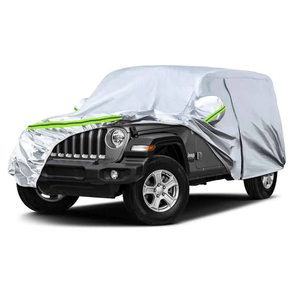 Car Cover Replace For Jeep Wrangler 4 Doors 2007-2025 Silver All Weather With Zipper Door Windproof Band For Snow Rain Dust Hail
Car Cover Replace For Jeep Wrangler 4 Doors 2007-2025 Silver All Weather With Zipper Door Windproof Band For Snow Rain Dust Hail
