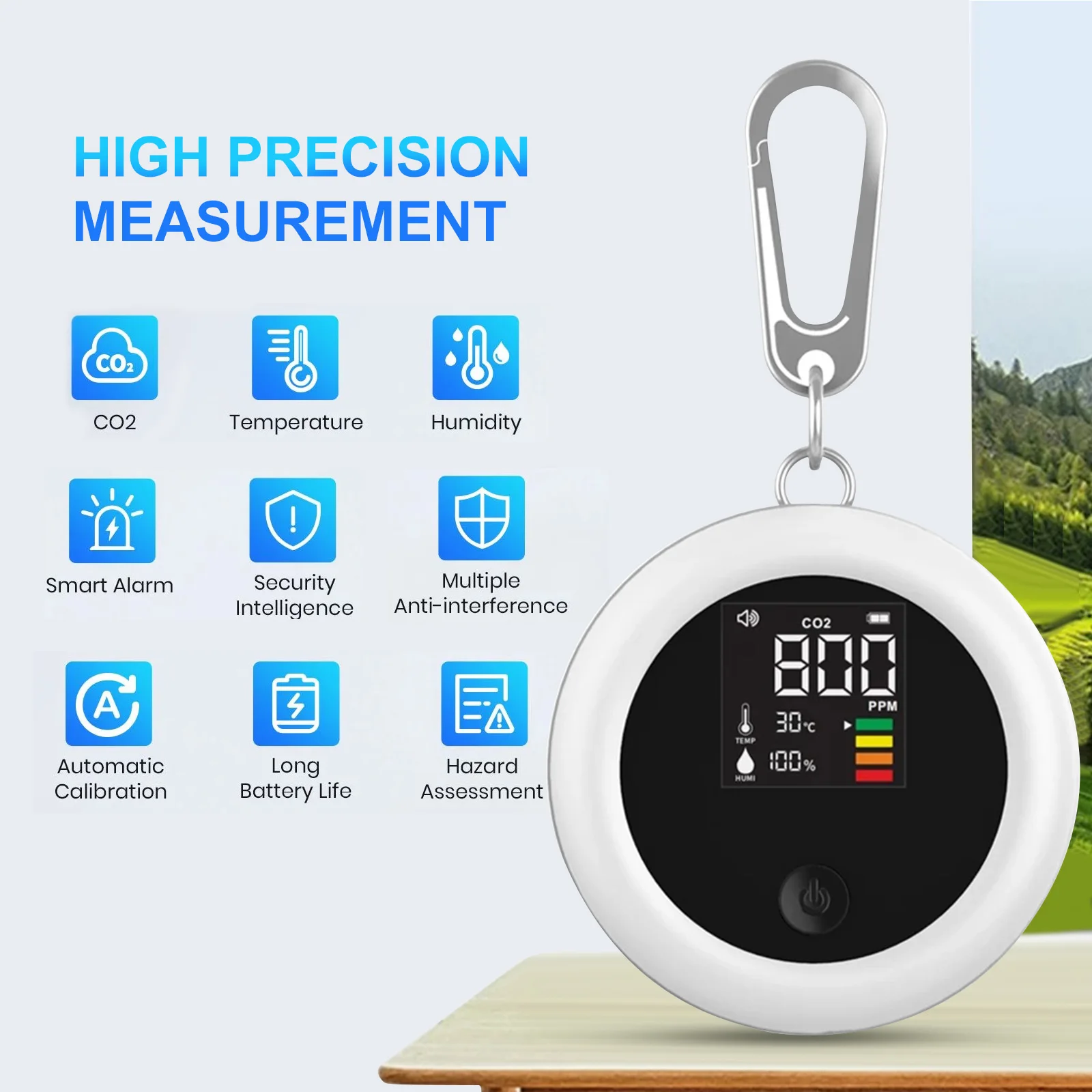 3 in 1 Mini CO2 Detector Infrared NDIR Sensor USB Carbon Dioxide Air Quality Monitor LED Screen for Home Indoor Office Travel
3 in 1 Mini CO2 Detector Infrared NDIR Sensor USB Carbon Dioxide Air Quality Monitor LED Screen for Home Indoor Office Travel