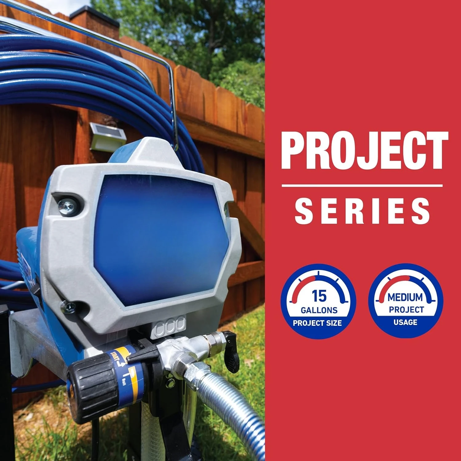 262805 X7 Cart Airless Paint Sprayer, Gray,Can support 100 ft of paint hose allowing you to spray second and third story homes
262805 X7 Cart Airless Paint Sprayer, Gray,Can support 100 ft of paint hose allowing you to spray second and third story homes