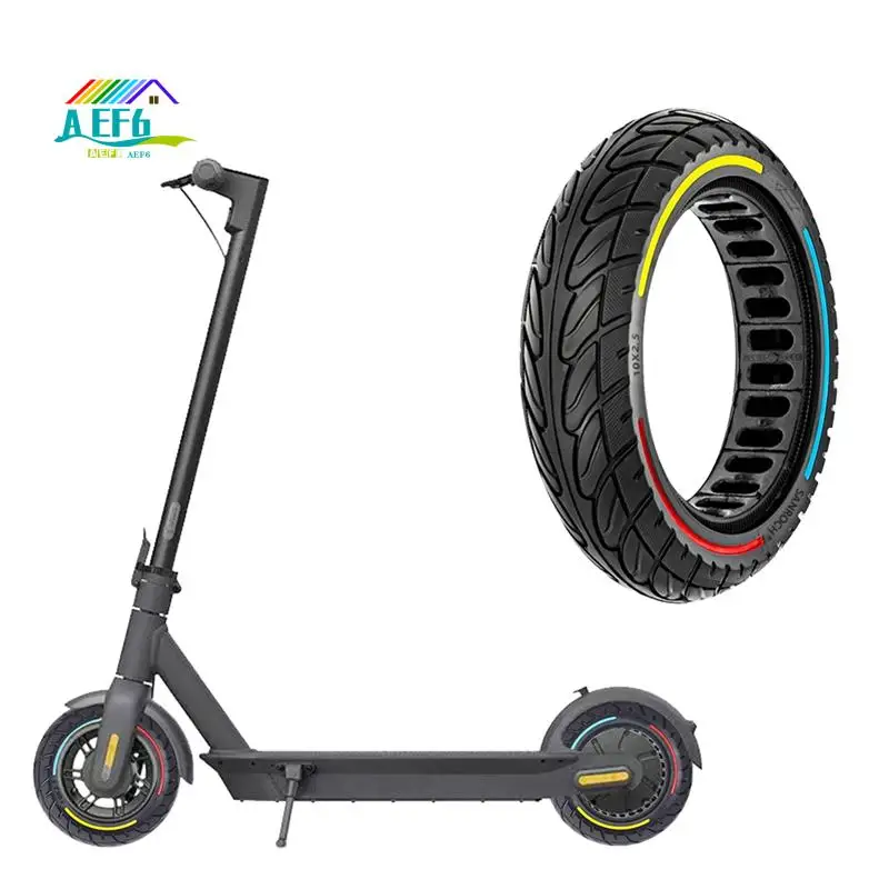 AEF6-10-дюймовая твердая шина для электрического скутера Ninebot MAX G30 10X2,5, прочный резиновый бескамерный амортизатор, демпфирующая шина
AEF6-10-дюймовая твердая шина для электрического скутера Ninebot MAX G30 10X2,5, прочный резиновый бескамерный амортизатор, демпфирующая шина