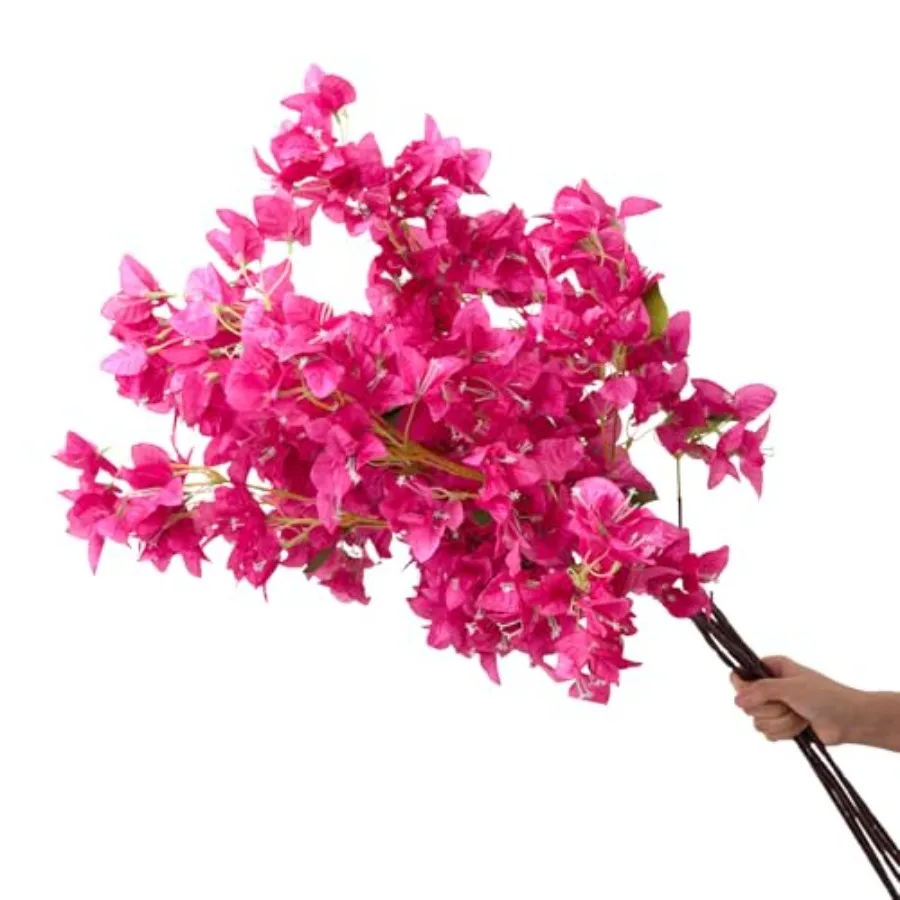 Silk Bougainvillea Artificial Flowers, UV Resistant, 48 Branches, Long Stems Faux Flower, Realistic Fake Bougavillea Ves, for W
Silk Bougainvillea Artificial Flowers, UV Resistant, 48 Branches, Long Stems Faux Flower, Realistic Fake Bougavillea Ves, for W