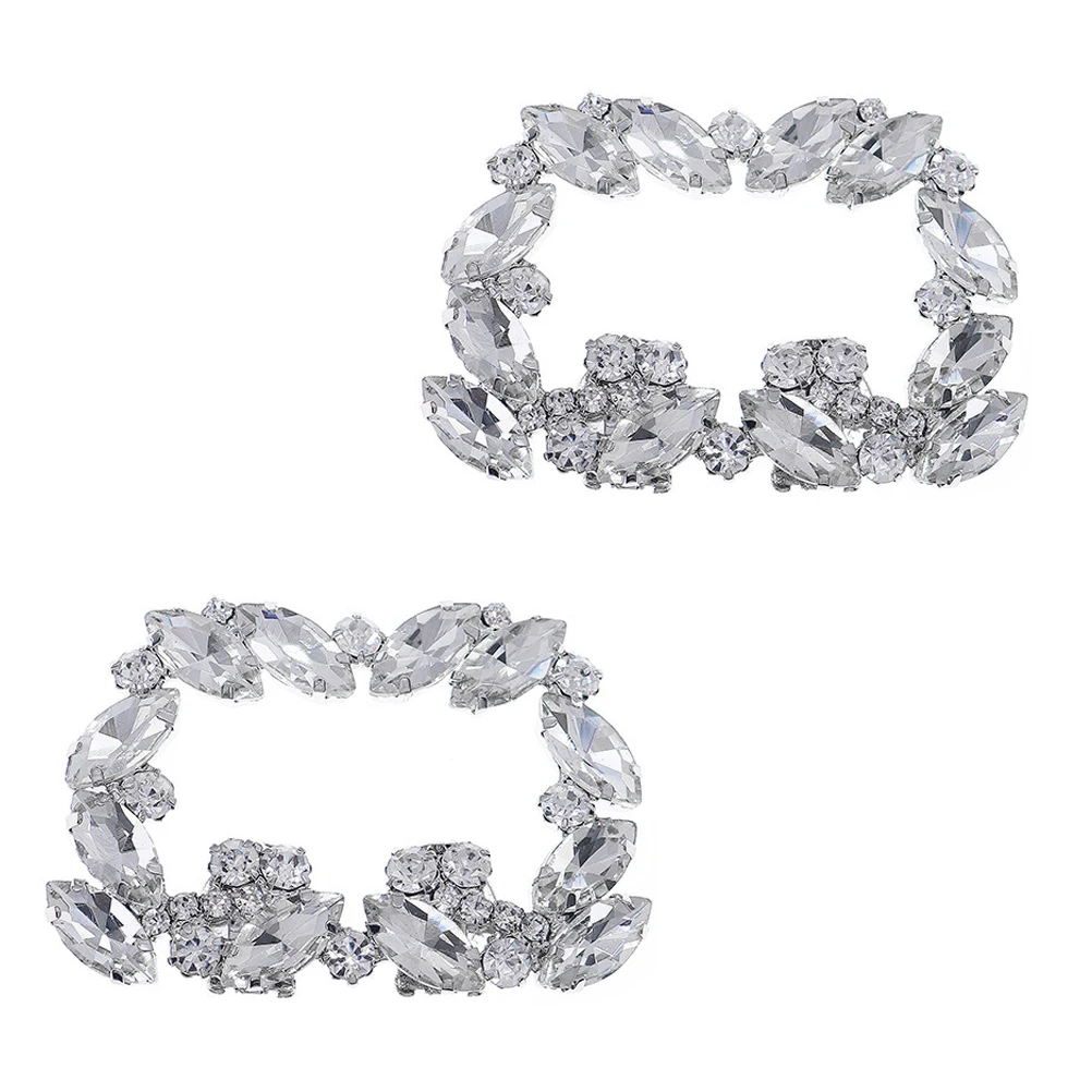 Crystal Shoe Buckles Bridal Decors Detachable Rhinestone Clips Glass Zinc Alloy Accessories Shoe Clips Decorations Scarves Bags
Crystal Shoe Buckles Bridal Decors Detachable Rhinestone Clips Glass Zinc Alloy Accessories Shoe Clips Decorations Scarves Bags
