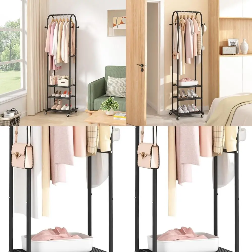 Прочная вешалка для одежды на колесиках с 3 полками, подвесная витрина 71,8 для компактных помещений, черная
Прочная вешалка для одежды на колесиках с 3 полками, подвесная витрина 71,8 для компактных помещений, черная