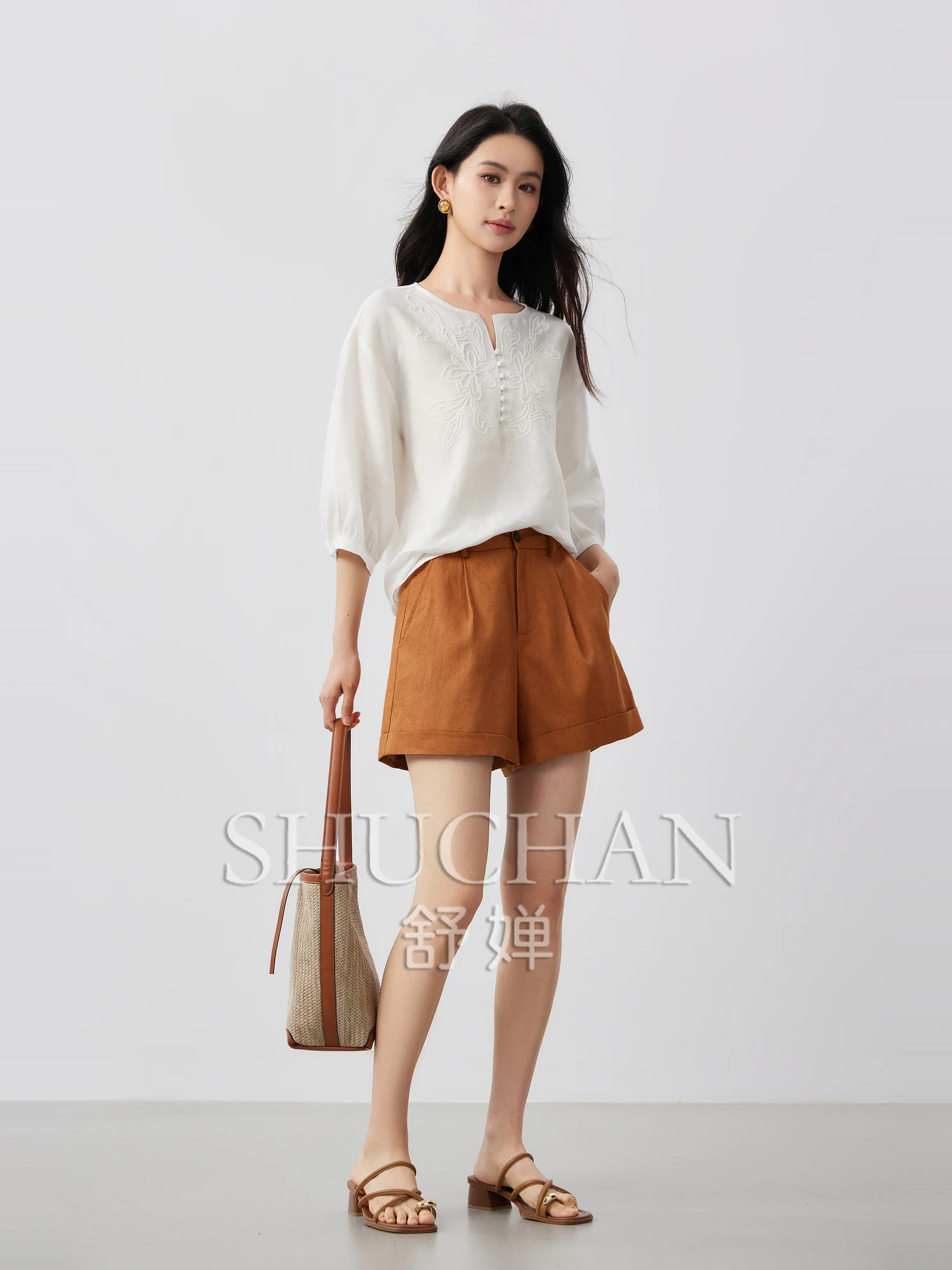 Breathe Summer Linen Three-dimensional Embroidery Shirt and Blouse Women 2025 Summer Blusas De Verano Mujer
Breathe Summer Linen Three-dimensional Embroidery Shirt and Blouse Women 2025 Summer Blusas De Verano Mujer