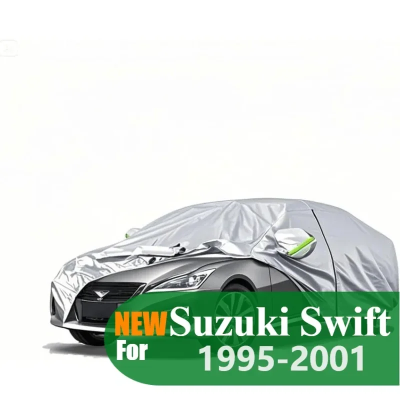 Five-layer all-weather waterproof full Car cover for Suzuki Swift 1995-2001 sun-resistant with a Free storage bag,Silver Oxford
Five-layer all-weather waterproof full Car cover for Suzuki Swift 1995-2001 sun-resistant with a Free storage bag,Silver Oxford