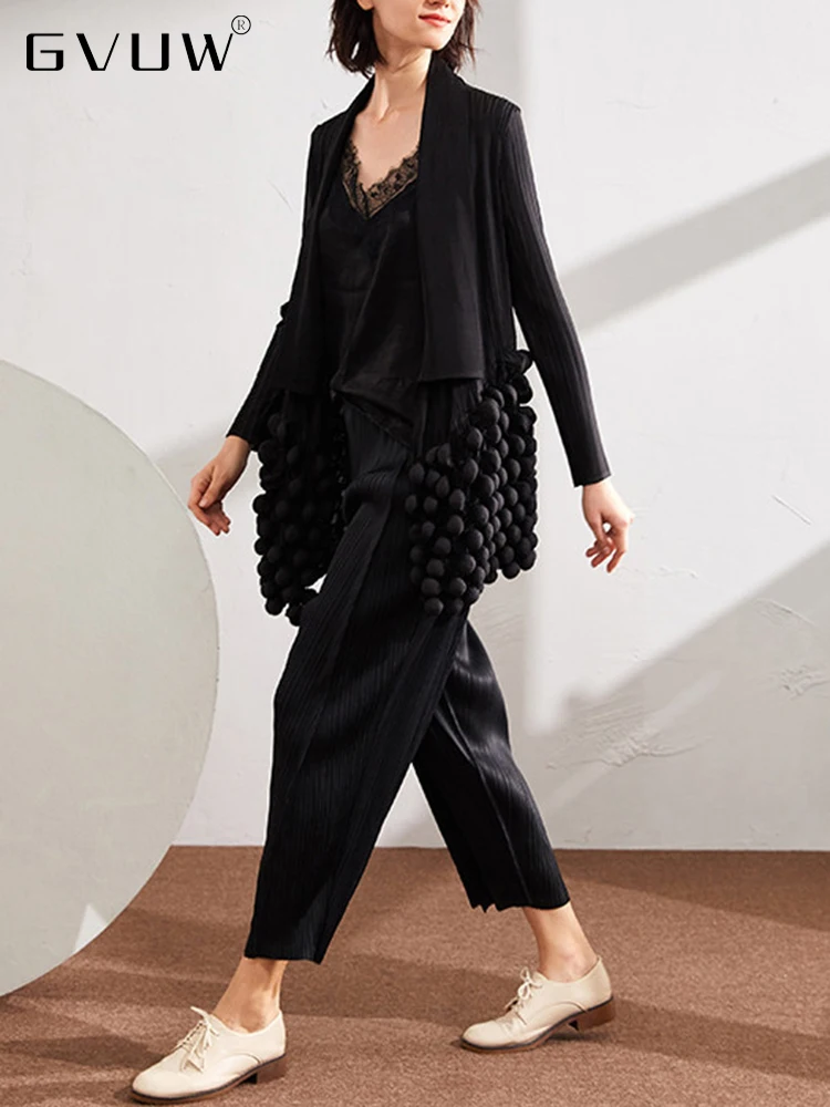 GVUW Fashion Designer Pleated Trench For Women Black Bead Open Stitch Solid Color Female Windbreaker Spring Autumn Trend 17D2842
GVUW Fashion Designer Pleated Trench For Women Black Bead Open Stitch Solid Color Female Windbreaker Spring Autumn Trend 17D2842