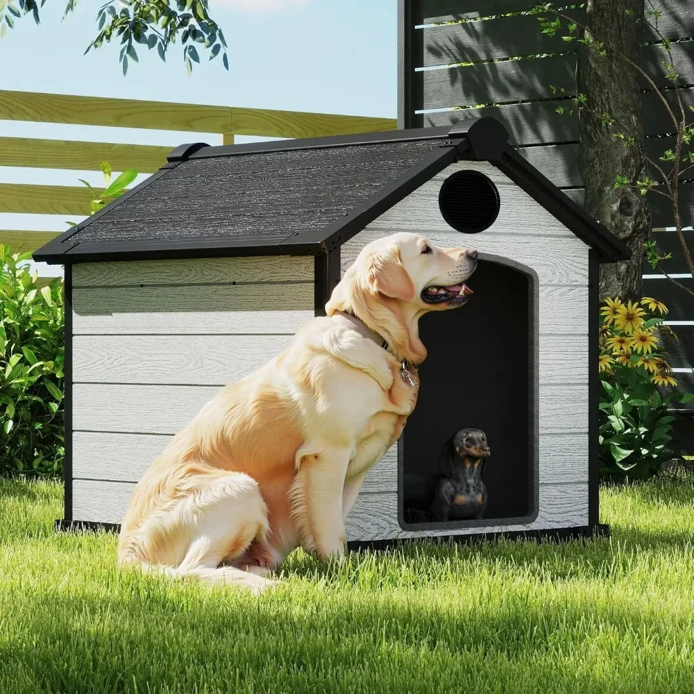 USA Shipping 46" Large Dog House Outdoor Weatherproof 3XL Big Dog House 2 Large Dogs Outside Insulated Igloo Pet House Elevated
USA Shipping 46" Large Dog House Outdoor Weatherproof 3XL Big Dog House 2 Large Dogs Outside Insulated Igloo Pet House Elevated