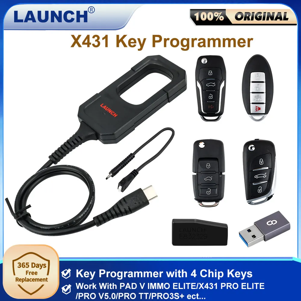 LAUNCH X431 Программатор ключей для чтения/записи IMMO Chip Programming Smart Key Set Инструменты для программирования IMMO работает с PRO V5.0/X431 PAD V
LAUNCH X431 Программатор ключей для чтения/записи IMMO Chip Programming Smart Key Set Инструменты для программирования IMMO работает с PRO V5.0/X431 PAD V