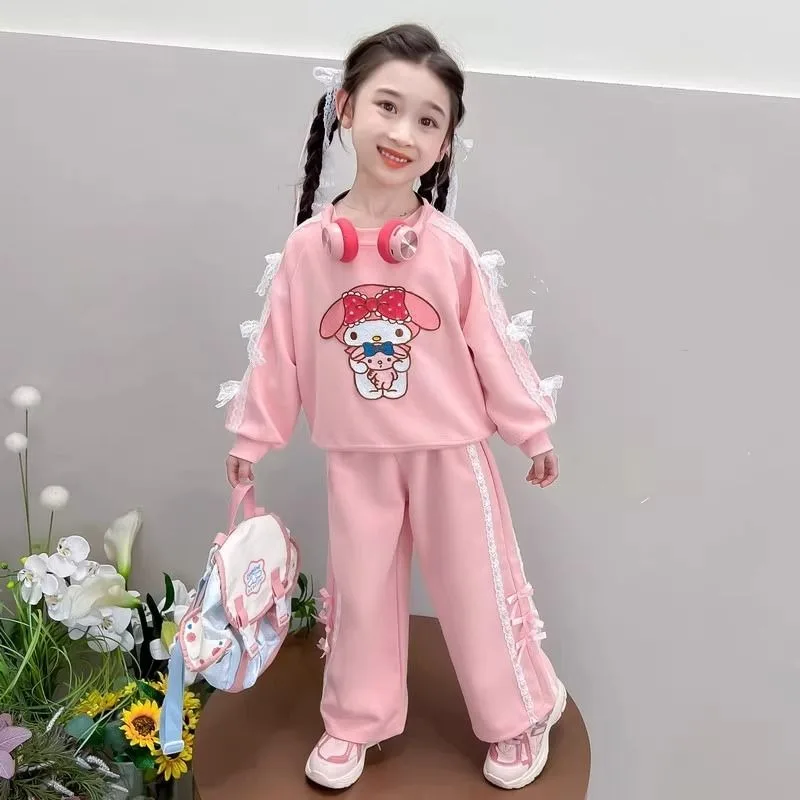 Kawaii My Melody Kuromi Sanrio Children Cute Cartoon Sportswear Student Long Sleeve Comfortable Hoodie Trousers Gift for Kids
Kawaii My Melody Kuromi Sanrio Children Cute Cartoon Sportswear Student Long Sleeve Comfortable Hoodie Trousers Gift for Kids