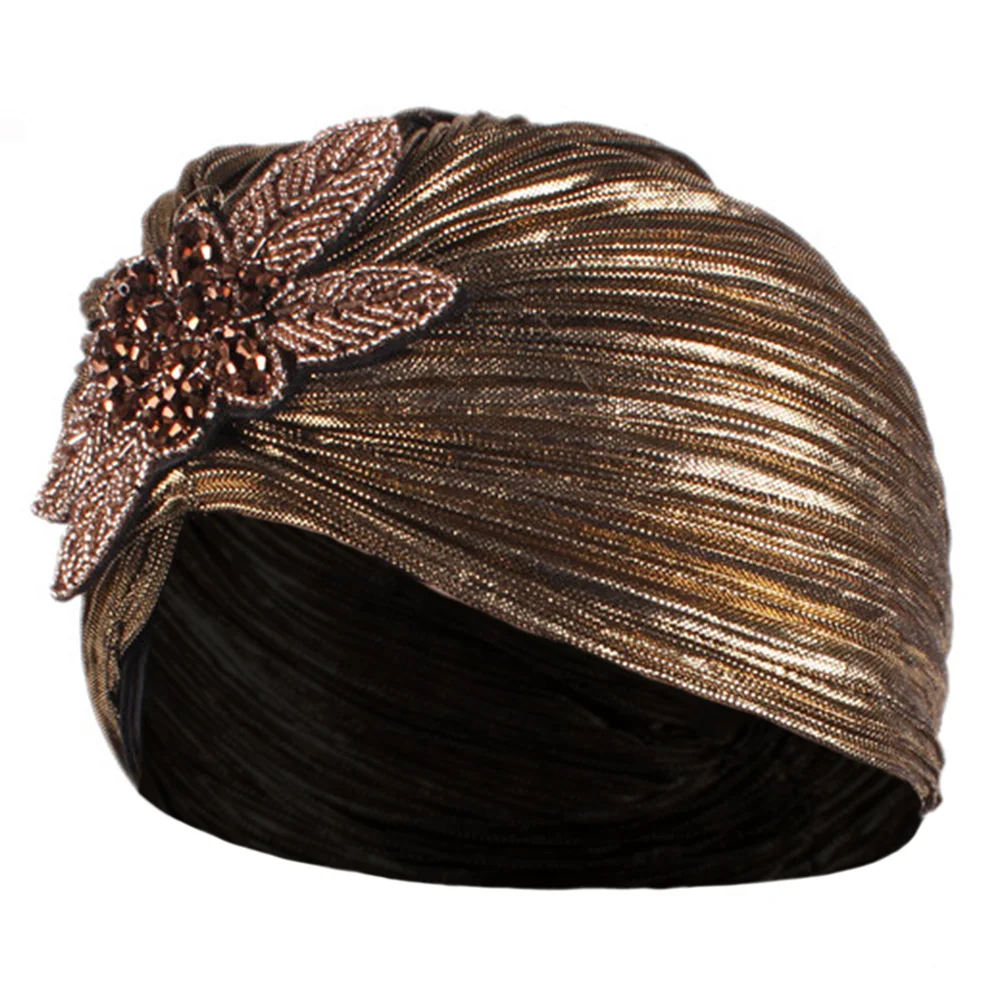 1pc Turban Hat Head Wrap Fashion Women Hats Lightweight Stylish Gold Stamping Hat Indoor Outdoor Use Unique Design Good Gift
1pc Turban Hat Head Wrap Fashion Women Hats Lightweight Stylish Gold Stamping Hat Indoor Outdoor Use Unique Design Good Gift