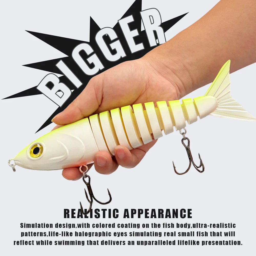 24Cm/146G Large Multi-Section Lure for Fishing Big Fish, Sea Fishing Sinking Bait, Imitation Tuna
24Cm/146G Large Multi-Section Lure for Fishing Big Fish, Sea Fishing Sinking Bait, Imitation Tuna