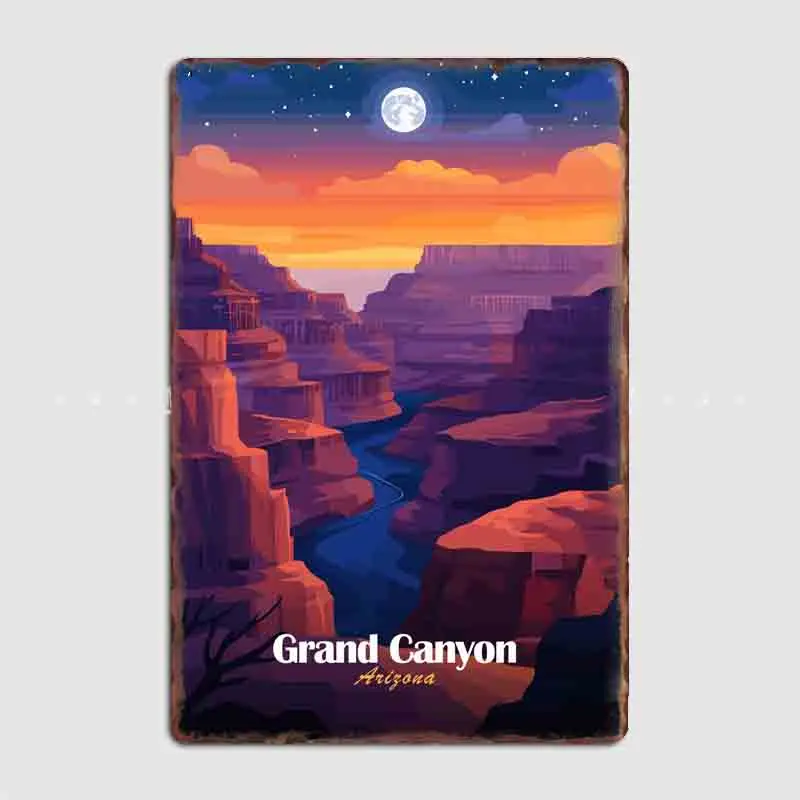 Poster Retro Metal Posters Sign Garage Club Indoor Wall Room Decoration Home Decor Night Scene Travel Grand Canyon Night
Poster Retro Metal Posters Sign Garage Club Indoor Wall Room Decoration Home Decor Night Scene Travel Grand Canyon Night