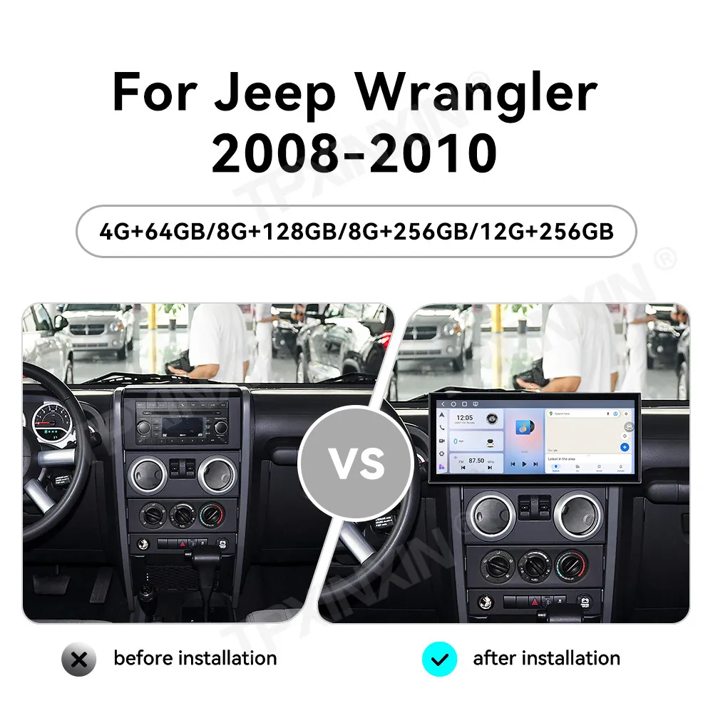 15.8" Android 15 Car Radio For Jeep Wrangler 2008-2010 Car Multimedia Video Player GPS Navigation Carplay Head Unit Touch Screen
15.8" Android 15 Car Radio For Jeep Wrangler 2008-2010 Car Multimedia Video Player GPS Navigation Carplay Head Unit Touch Screen