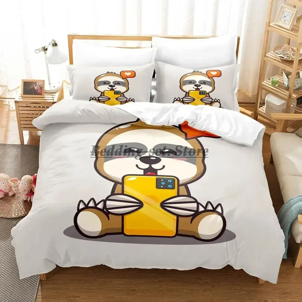 Kawaii sloth Bedding Set Single Twin Full Queen King Size Bed Set Aldult Kid Bedroom Duvetcover 3D Print Anime Bed Sheet Set
Kawaii sloth Bedding Set Single Twin Full Queen King Size Bed Set Aldult Kid Bedroom Duvetcover 3D Print Anime Bed Sheet Set