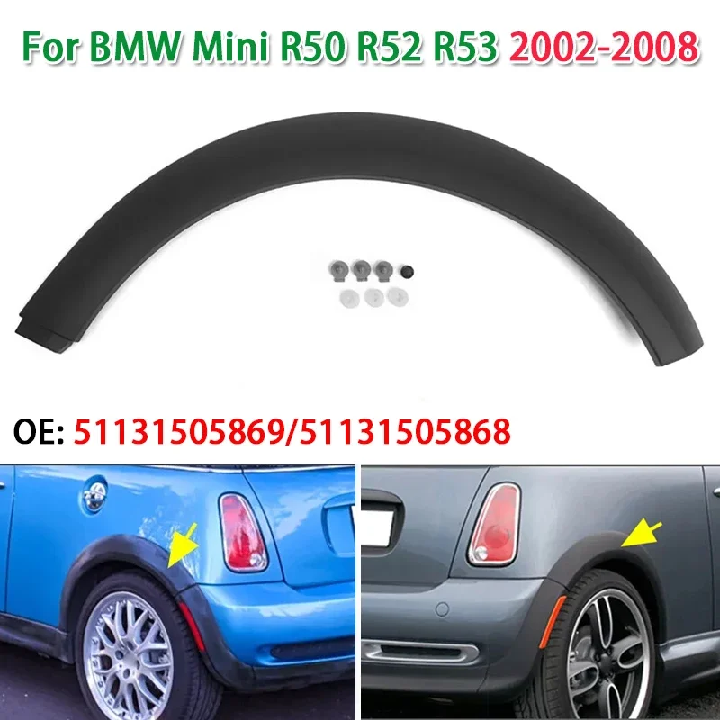 1PC Car Rear Wheel Eyebrow Trim Arched Mudguard for BMW Mini R50 R52 R53 2002-2008
1PC Car Rear Wheel Eyebrow Trim Arched Mudguard for BMW Mini R50 R52 R53 2002-2008