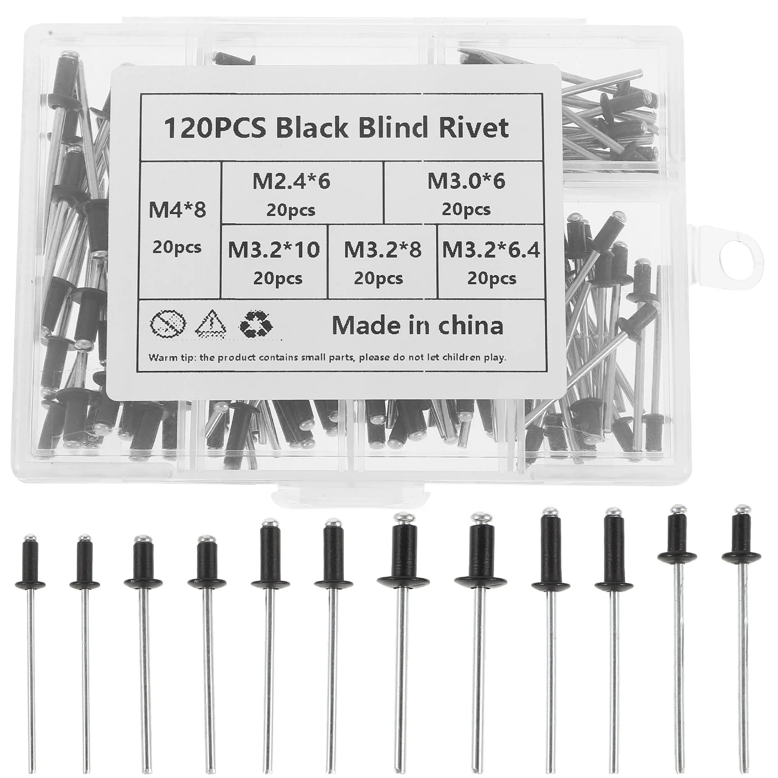 120Pcs Pop Rivets Assortment Kit Aluminum Alloy Durable Fasteners for Metal Furniture Multiple Applications Rivet Set
120Pcs Pop Rivets Assortment Kit Aluminum Alloy Durable Fasteners for Metal Furniture Multiple Applications Rivet Set