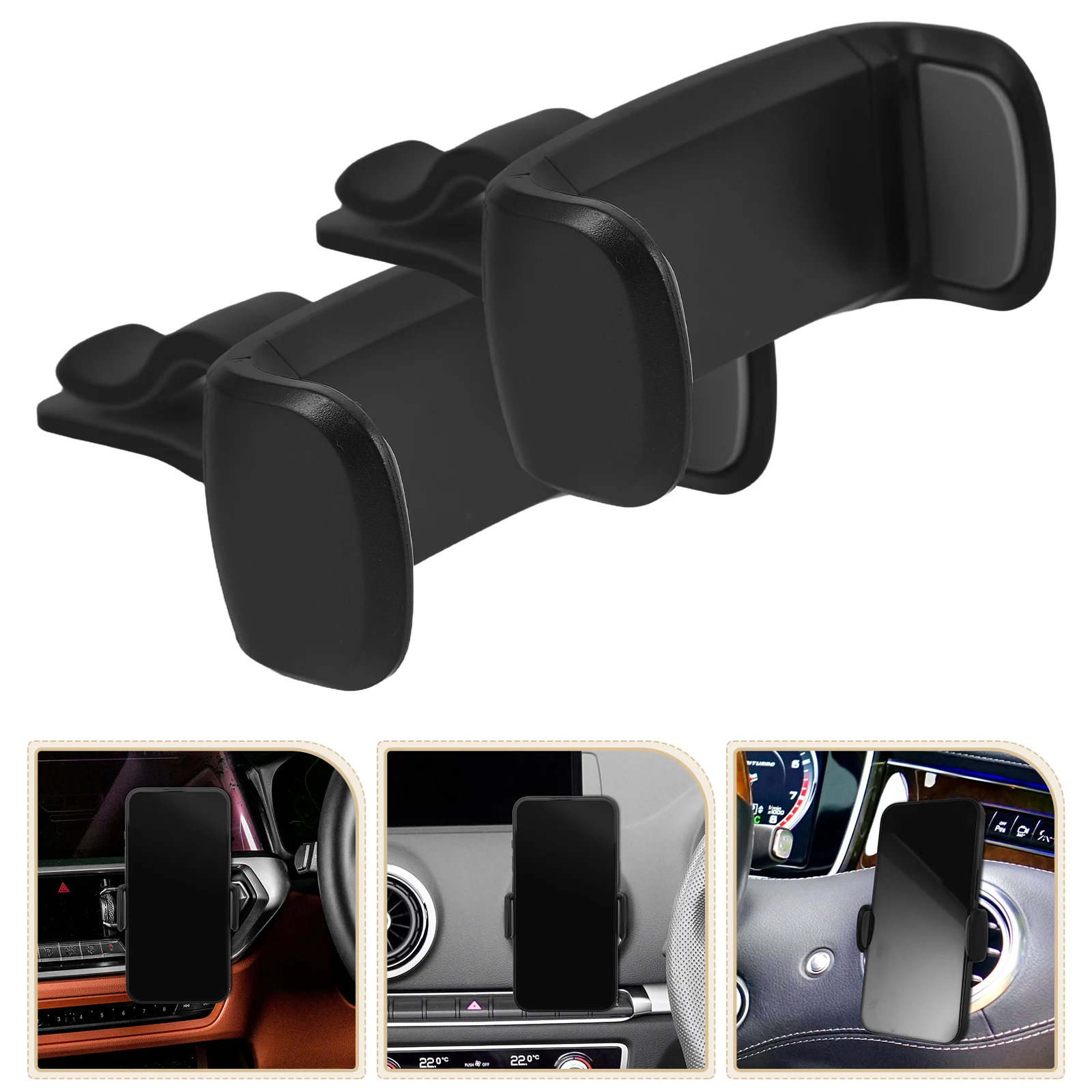 2pcs Car Phone Holder Mount Universal Air Vent Phone Holder Car Secure Stable Dash Mount For Cellphone Compatible With All
2pcs Car Phone Holder Mount Universal Air Vent Phone Holder Car Secure Stable Dash Mount For Cellphone Compatible With All