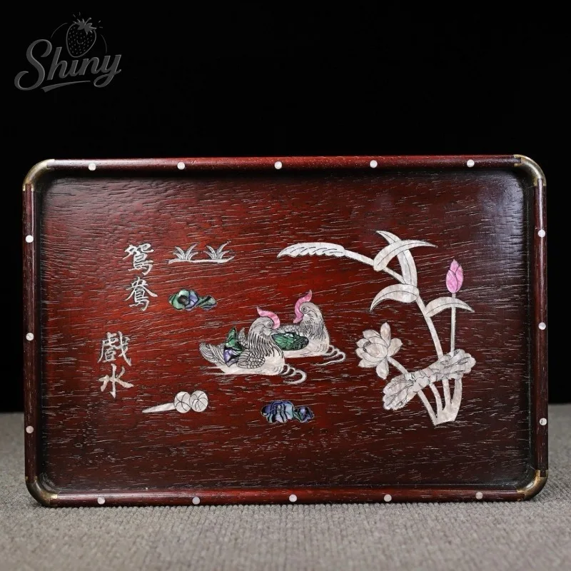 36 см поднос для чая из палисандра, инкрустированный ракушками, резные утки-мандаринки, кунг-фу, чайная комната, настольный стол, инструмент для китайской церемонии чайной комнаты
36 см поднос для чая из палисандра, инкрустированный ракушками, резные утки-мандаринки, кунг-фу, чайная комната, настольный стол, инструмент для китайской церемонии чайной комнаты