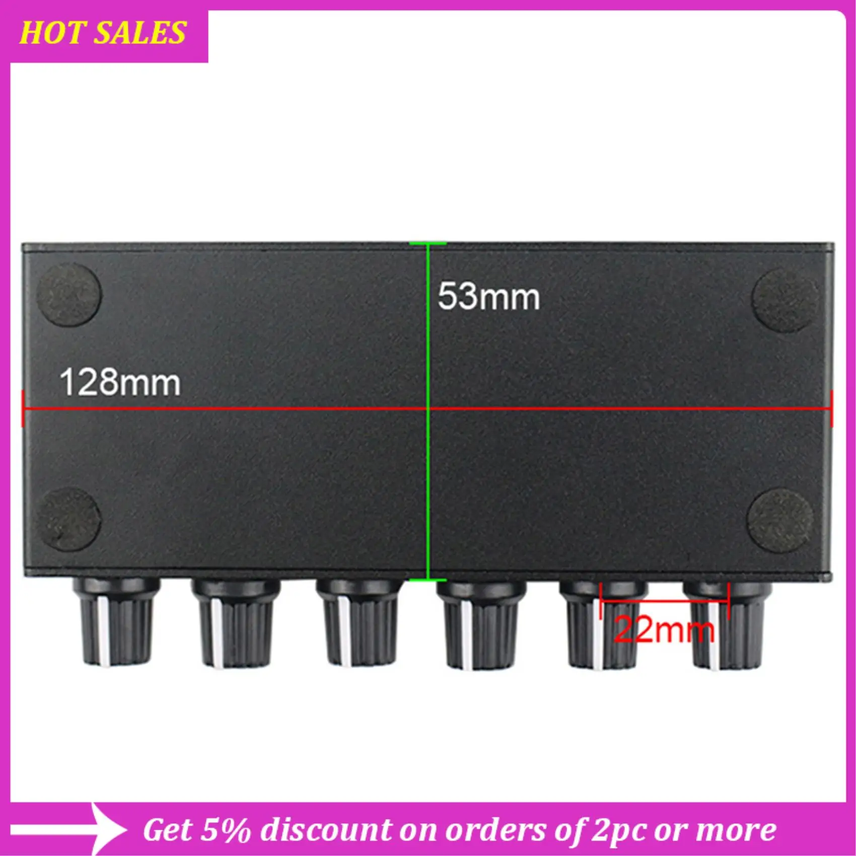 2X Stereo Mixer Audio (2 Input 4 Output) Push Four Headphones Or External Power Amplifiers Volume Independent Control,Requisite
2X Stereo Mixer Audio (2 Input 4 Output) Push Four Headphones Or External Power Amplifiers Volume Independent Control,Requisite